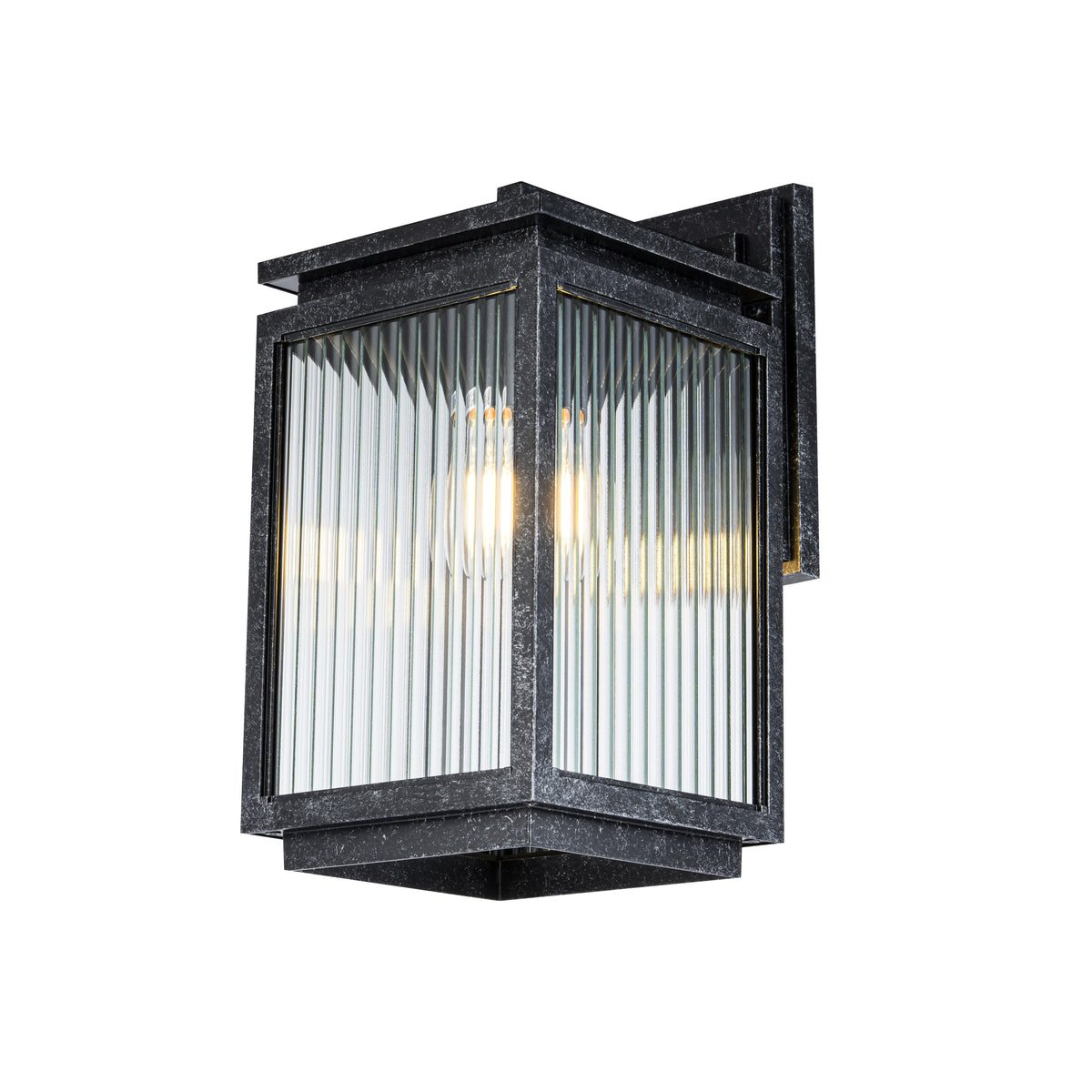 Boulevard Exterior Wall Light H370mm Antique Black Aluminium - 1000823