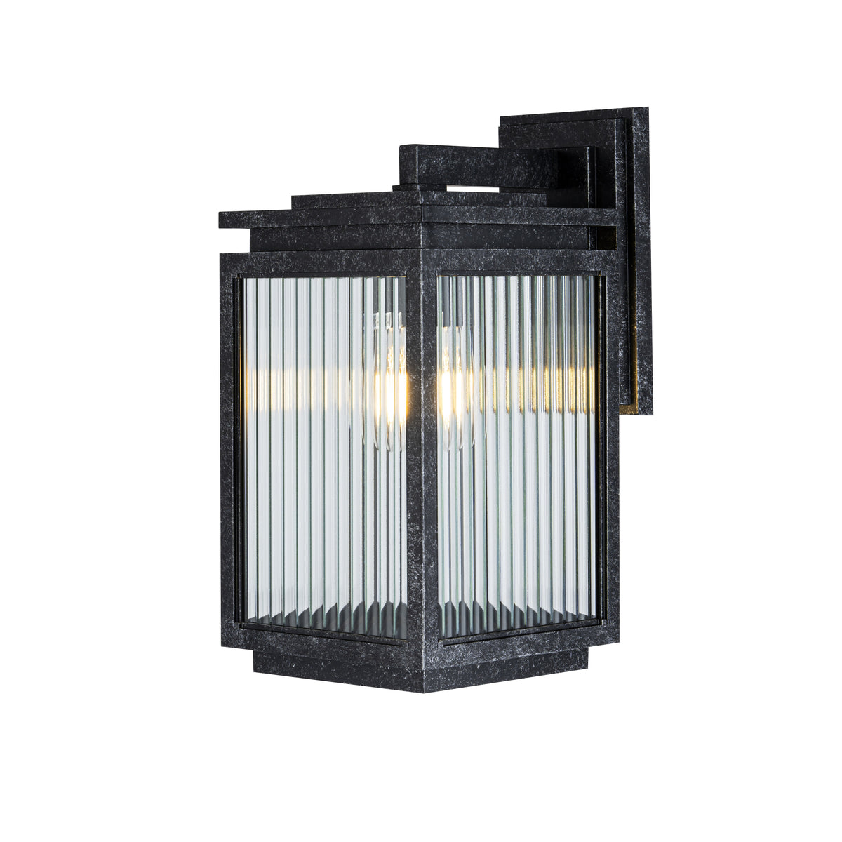 Boulevard Exterior Wall Light H370mm Antique Black Aluminium - 1000823