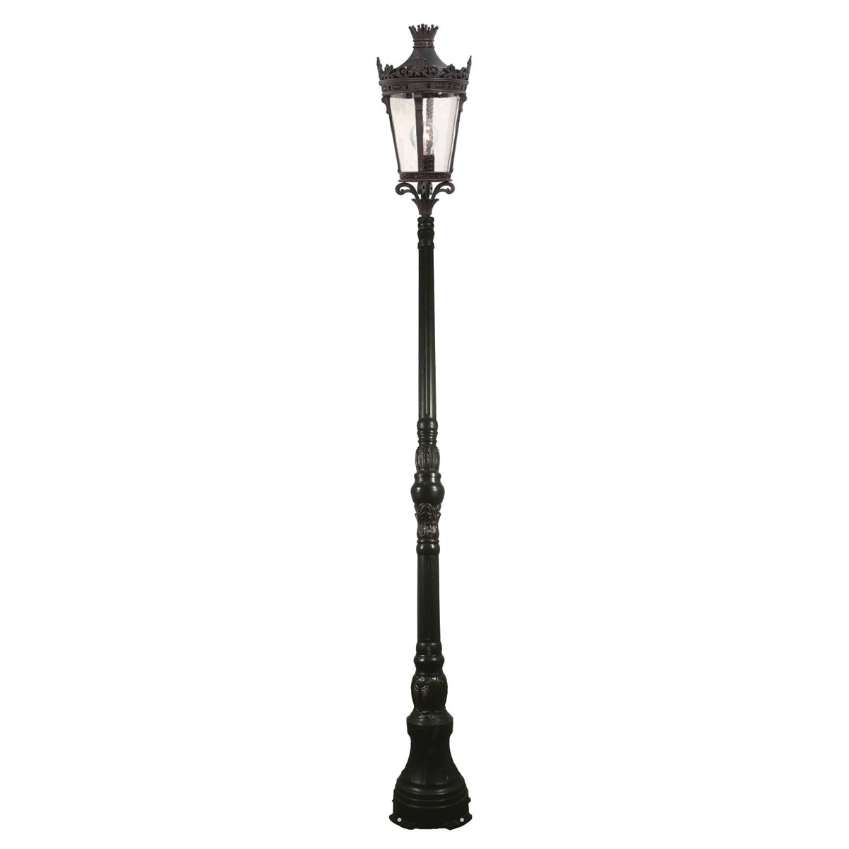 Crown Post Light Large On Domain Antique Bronze Aluminium - 1000837
