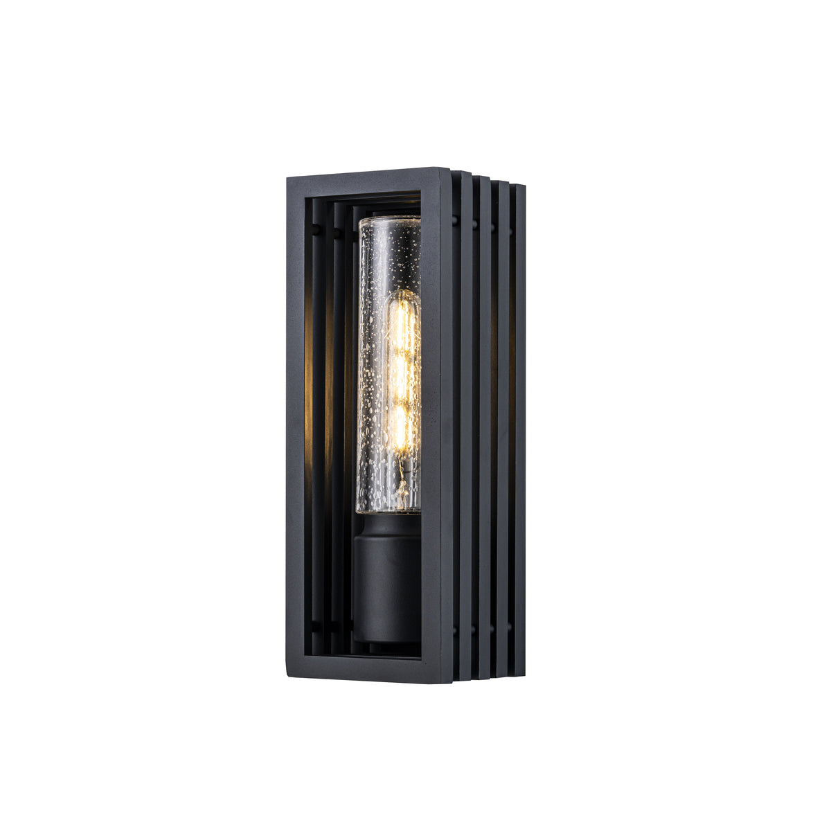 Portico Exterior Wall Light H360mm Matt Black Aluminium - 1000857