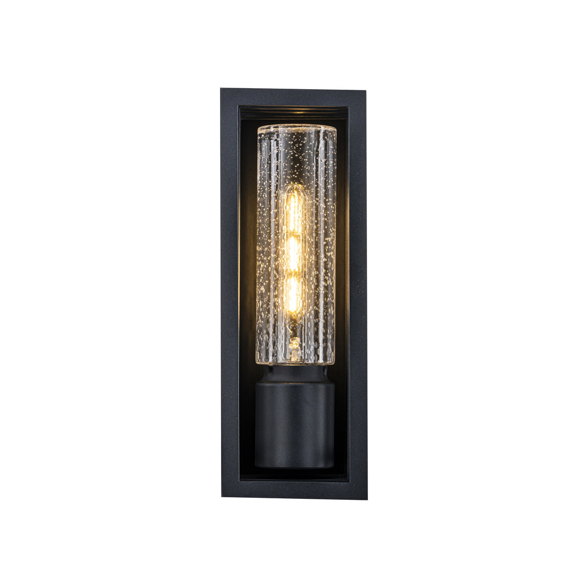 Portico Exterior Wall Light H360mm Matt Black Aluminium - 1000857