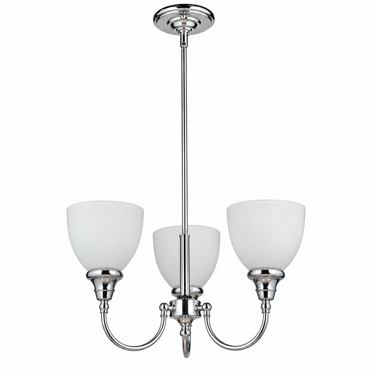 Benson Pendant 3 Lights Up Chrome Aluminium - 1001170