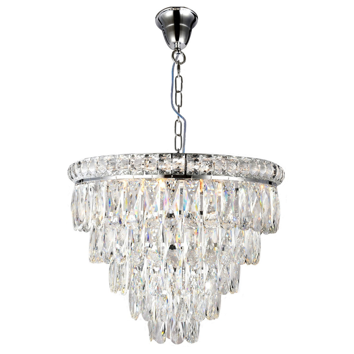 Emporia 8 Light Crystal Pendant Chrome - 1001179