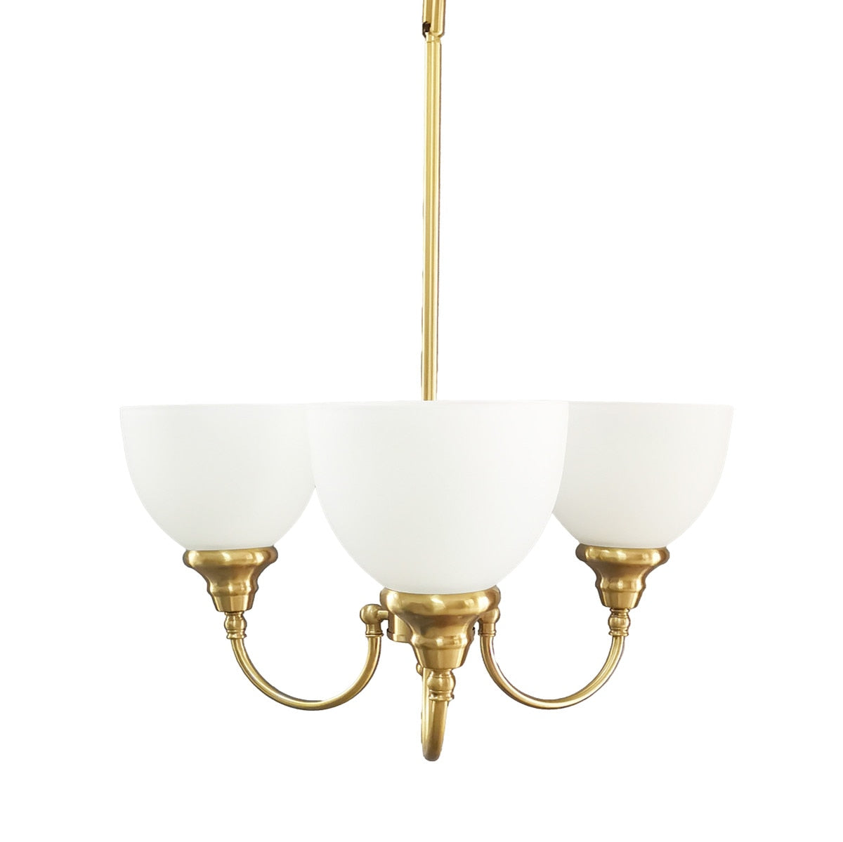 Benson Upwards 3 Light Pendant Satin Brass - 1001583