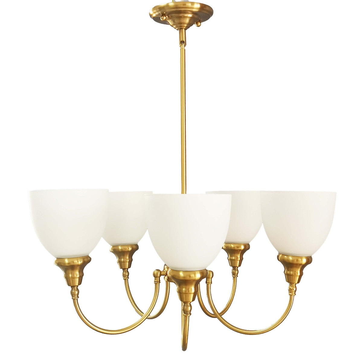 Benson Upwards 5 Light Pendant Satin Brass - 1001584