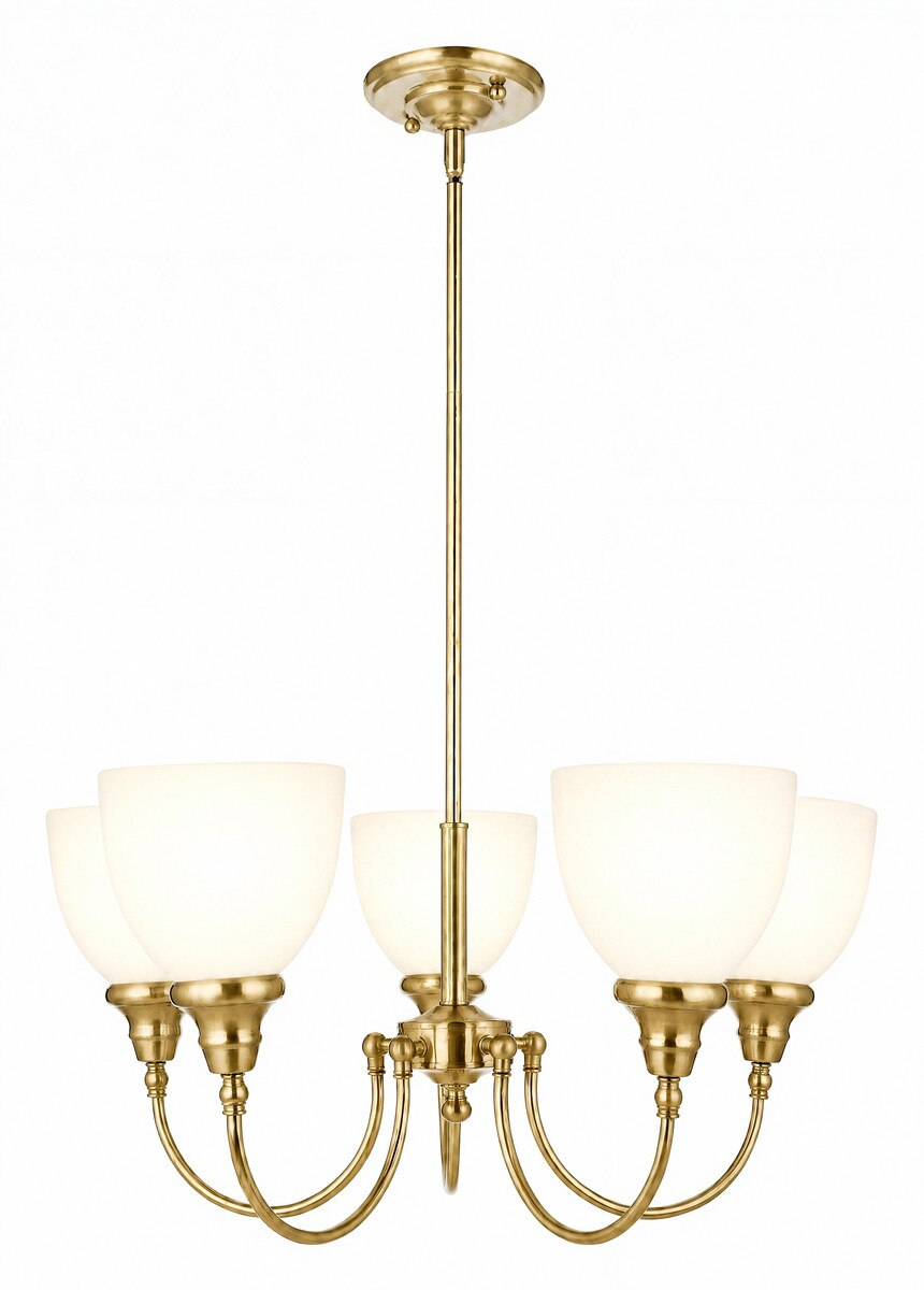 Benson Upwards 5 Light Pendant Satin Brass - 1001584