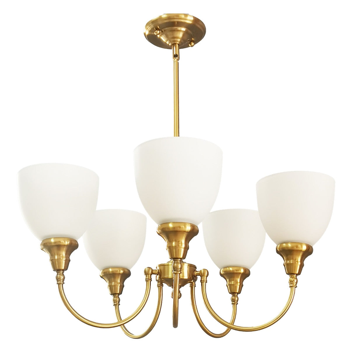 Benson Upwards 5 Light Pendant Satin Brass - 1001584