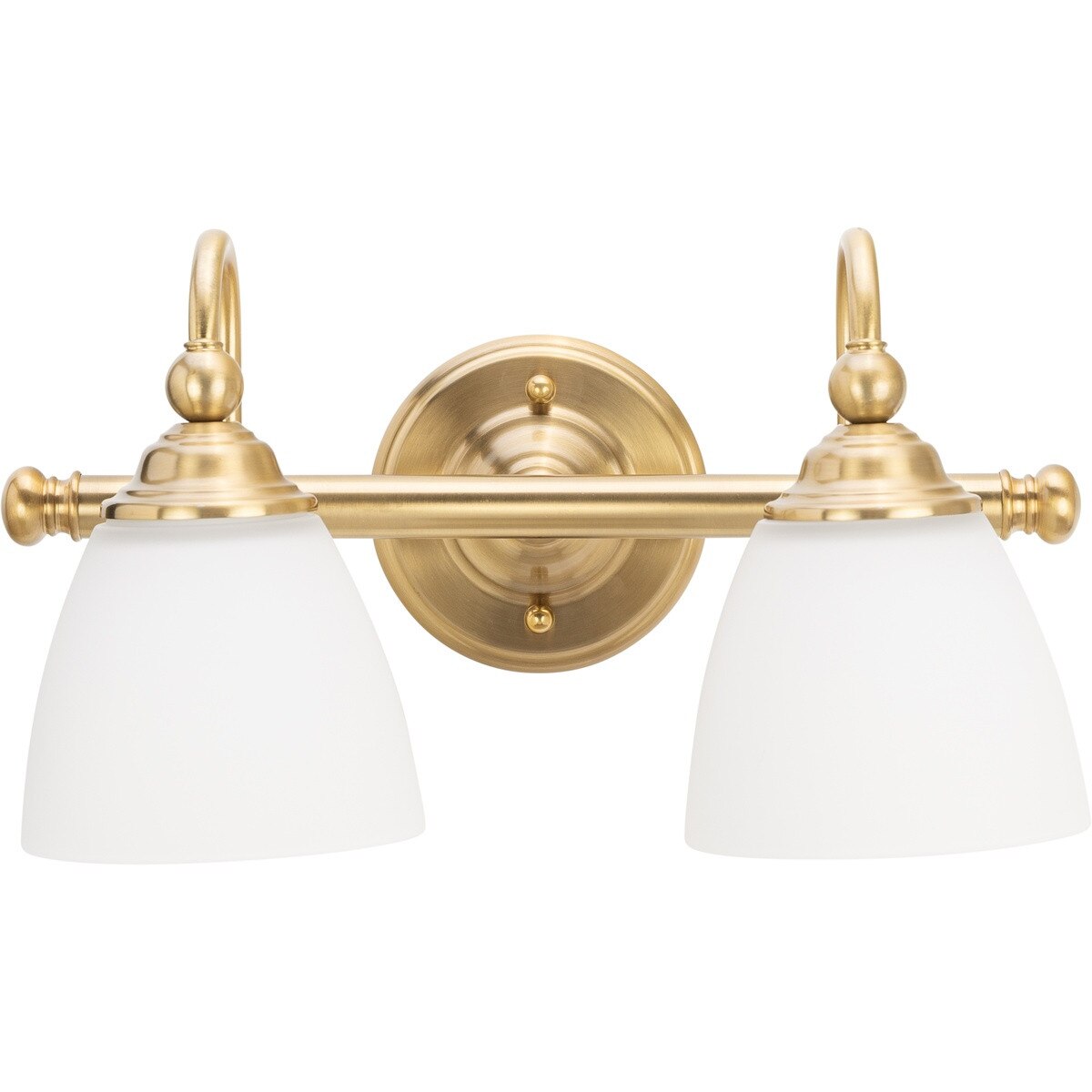 Nova 2 Light Bracket Wall Light Satin Brass - 1001587