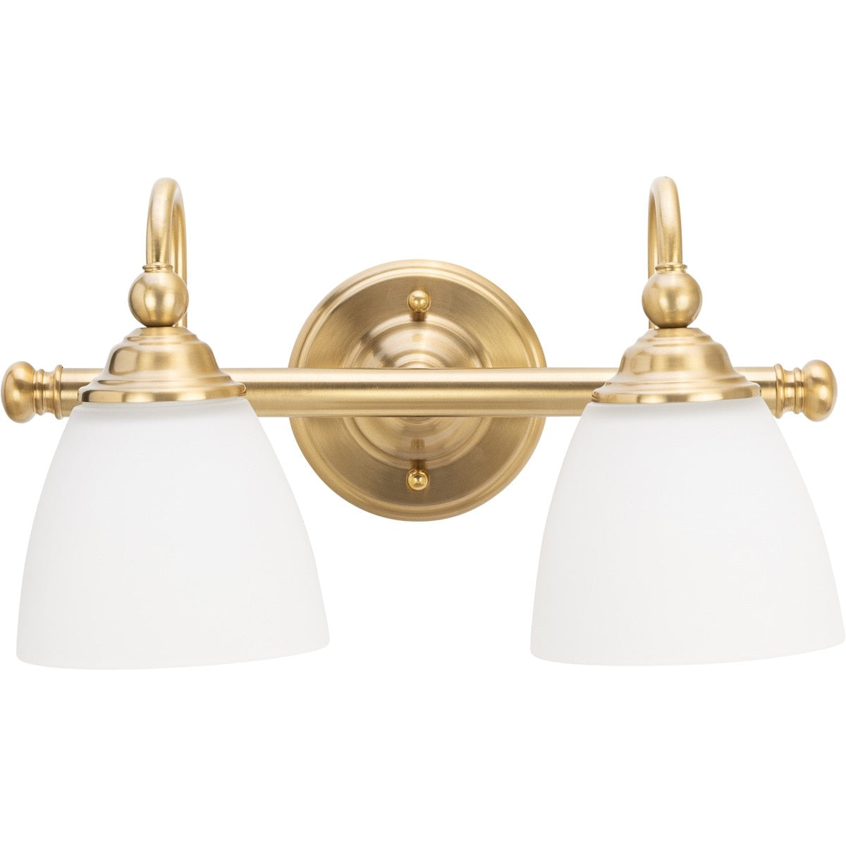 Nova 2 Light Bracket Wall Light Satin Brass - 1001587