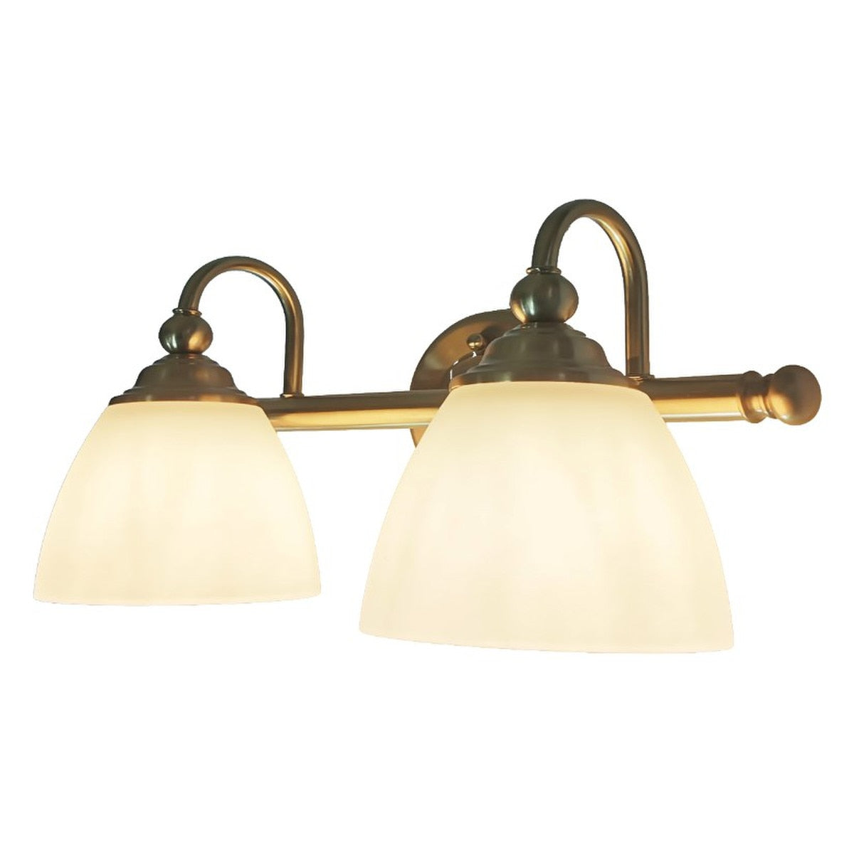 Nova 2 Light Bracket Wall Light Satin Brass - 1001587