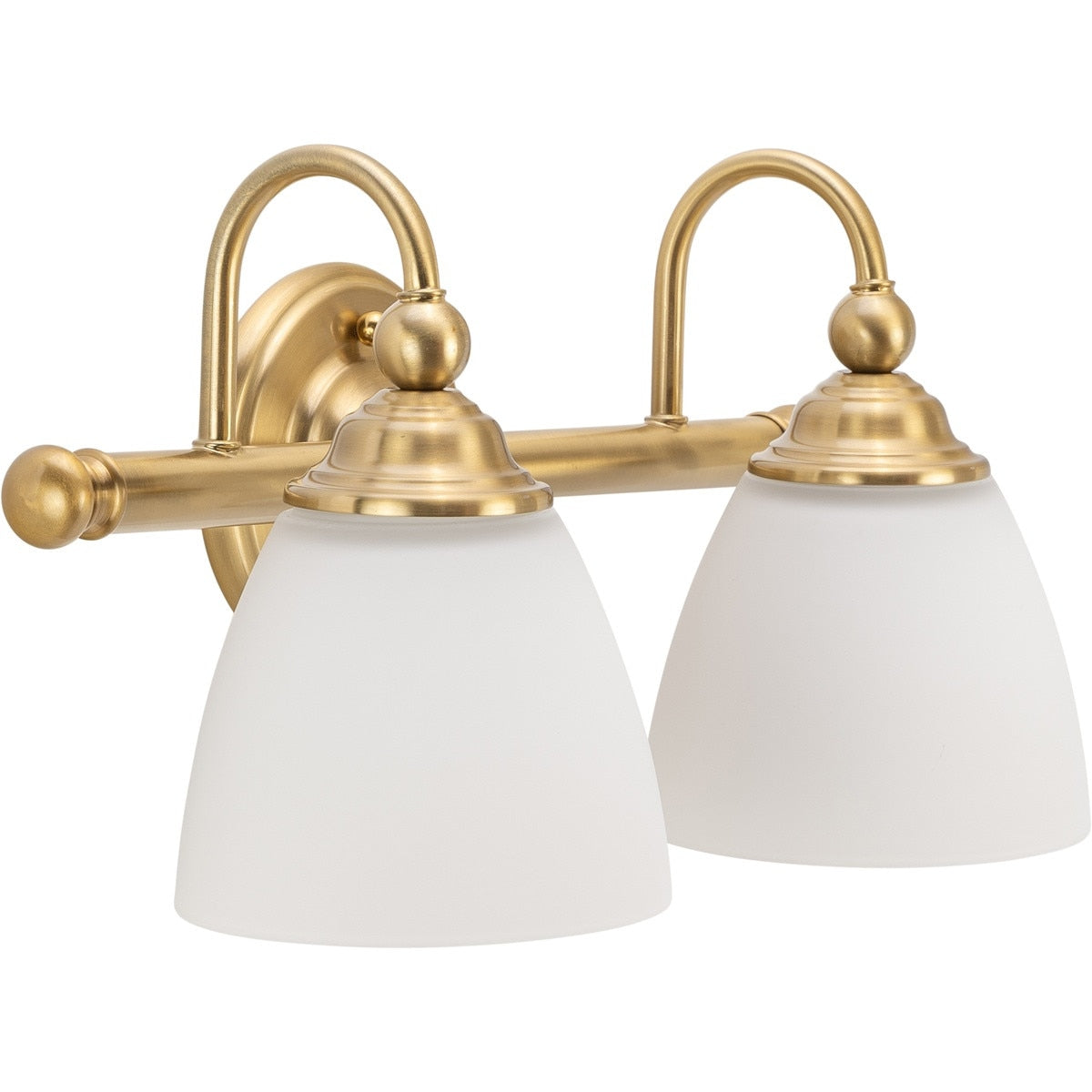 Nova 2 Light Bracket Wall Light Satin Brass - 1001587