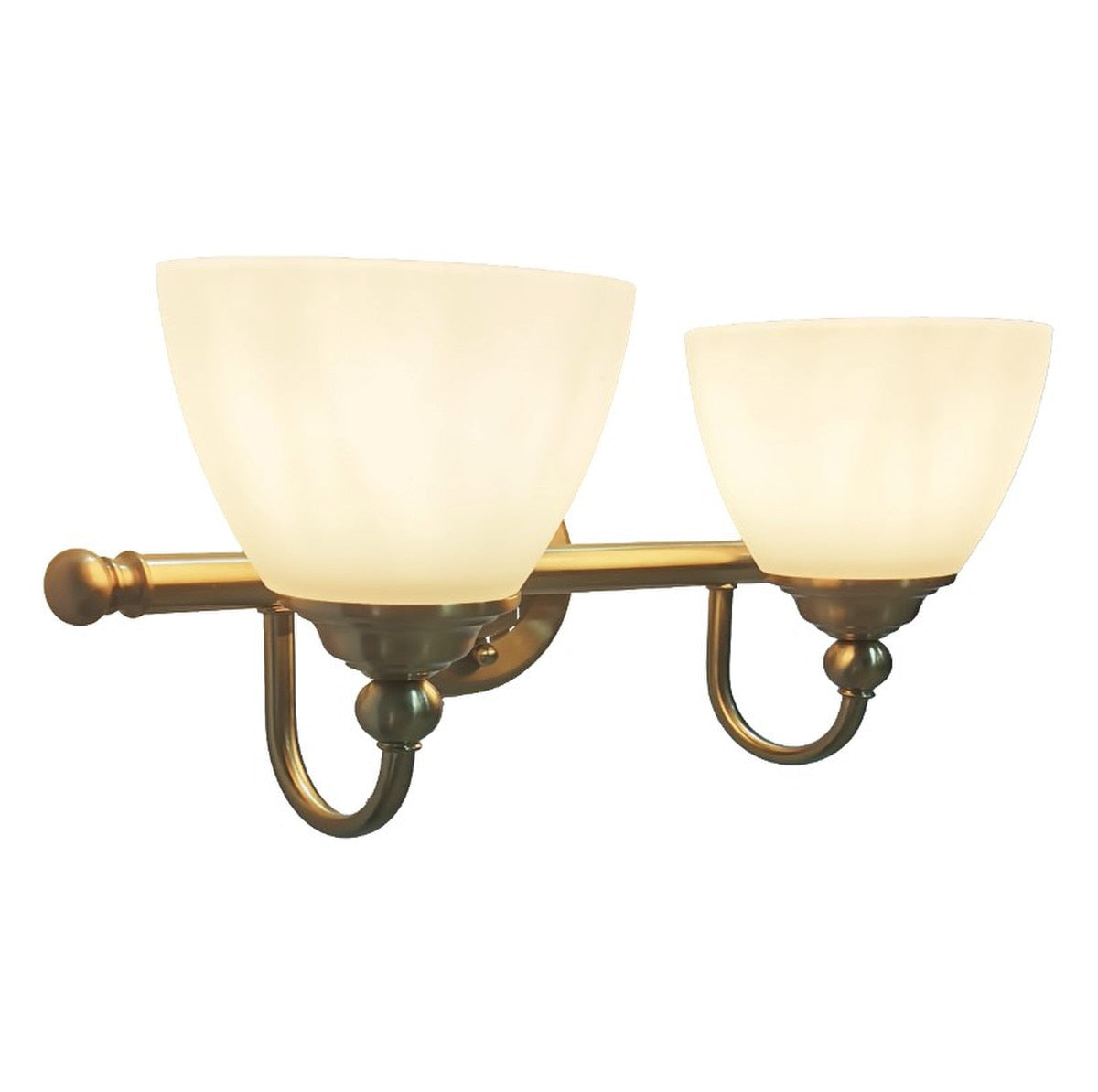 Nova 2 Light Bracket Wall Light Satin Brass - 1001587