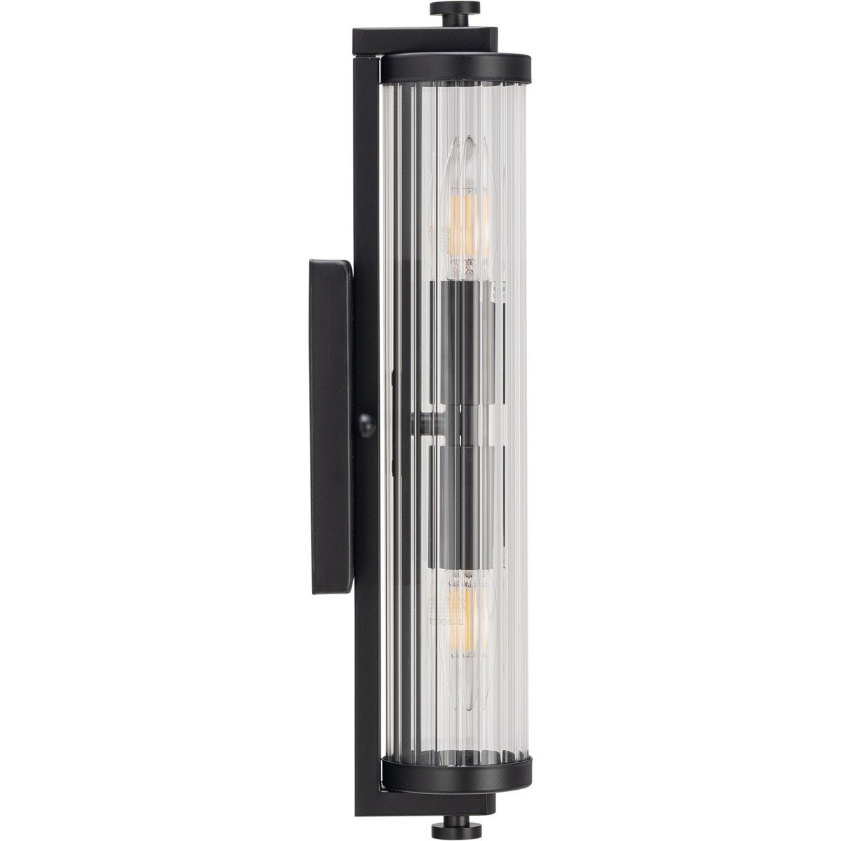 Rockford 2 Light Vanity Wall Light Matte Black - 1001589