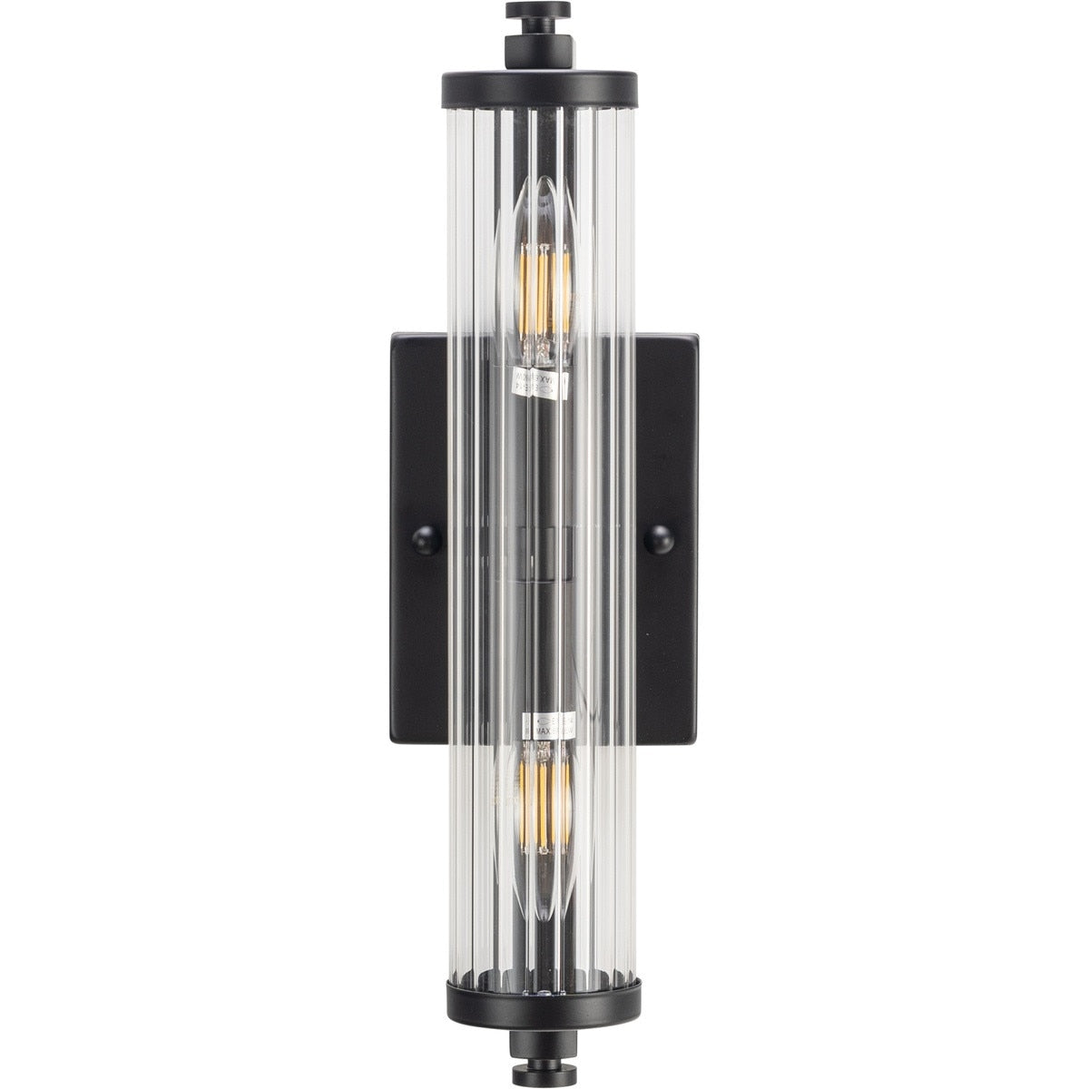 Rockford 2 Light Vanity Wall Light Matte Black - 1001589