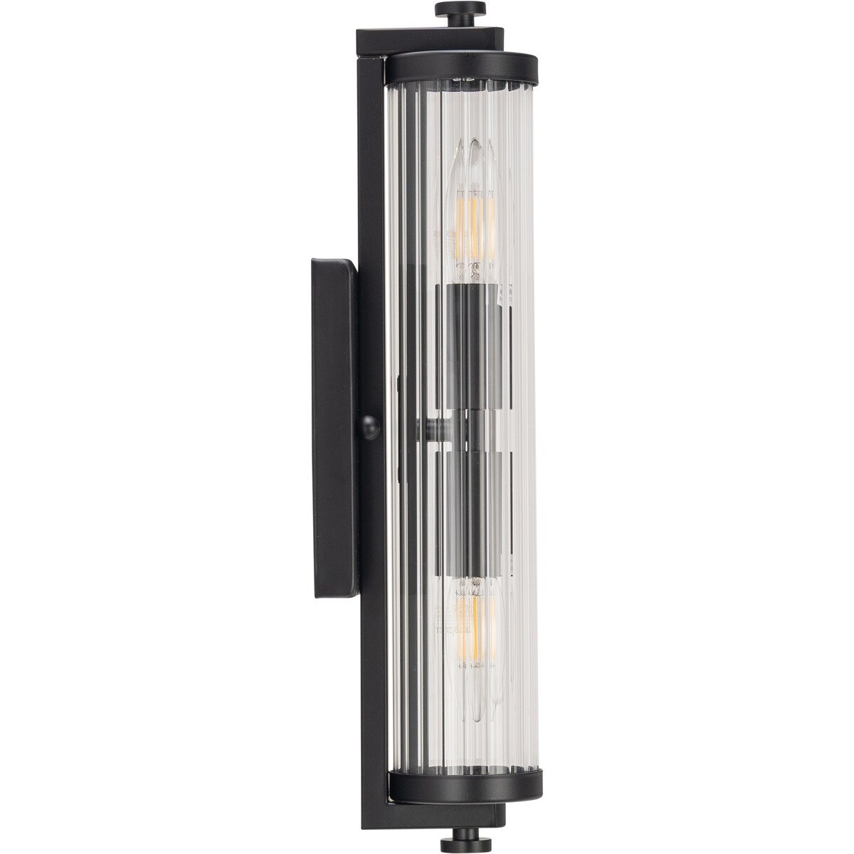 Rockford 2 Light Vanity Wall Light Matte Black - 1001589
