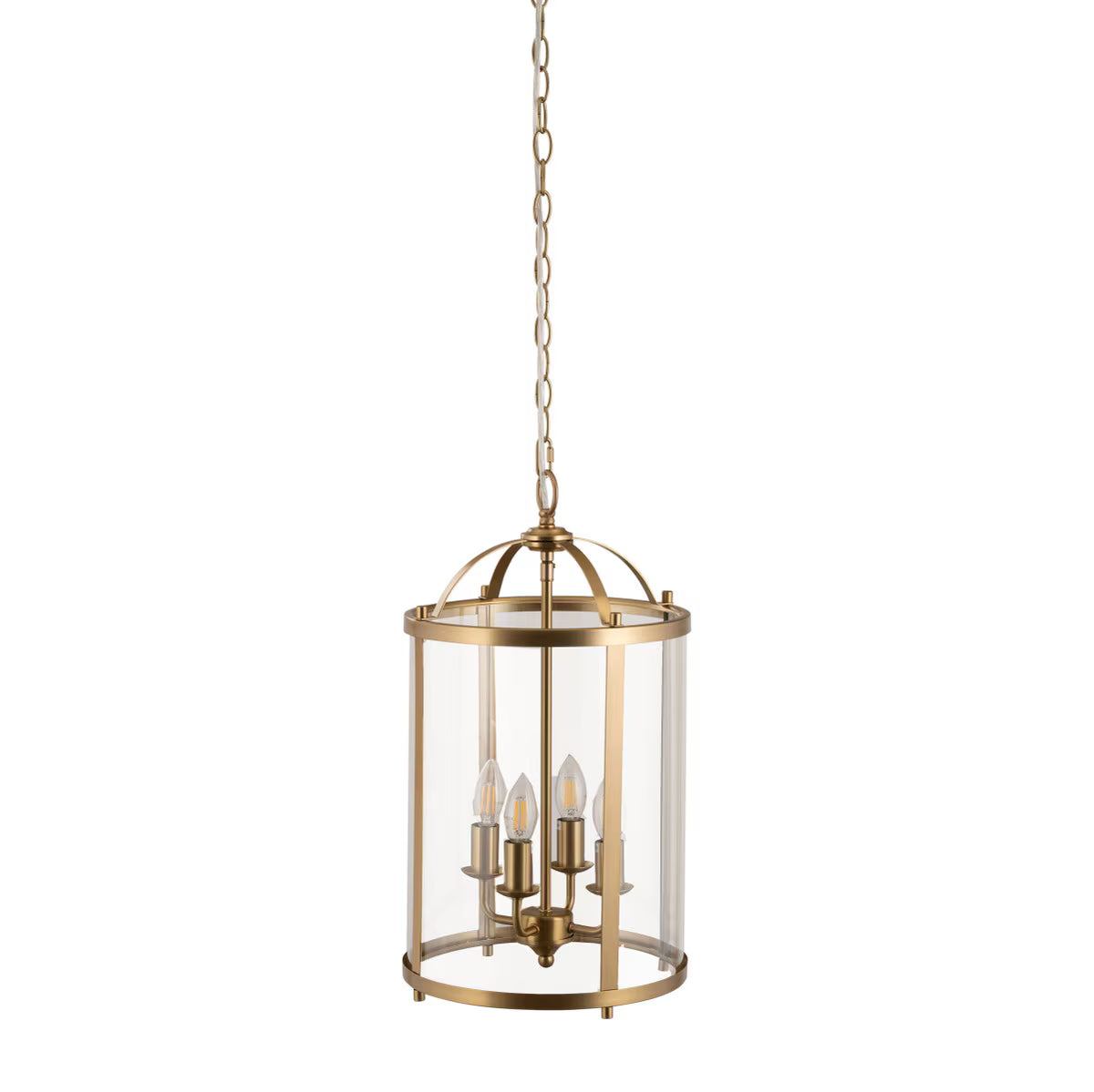 Manor Large 4 Light Lantern Light Satin Brass - 1001603