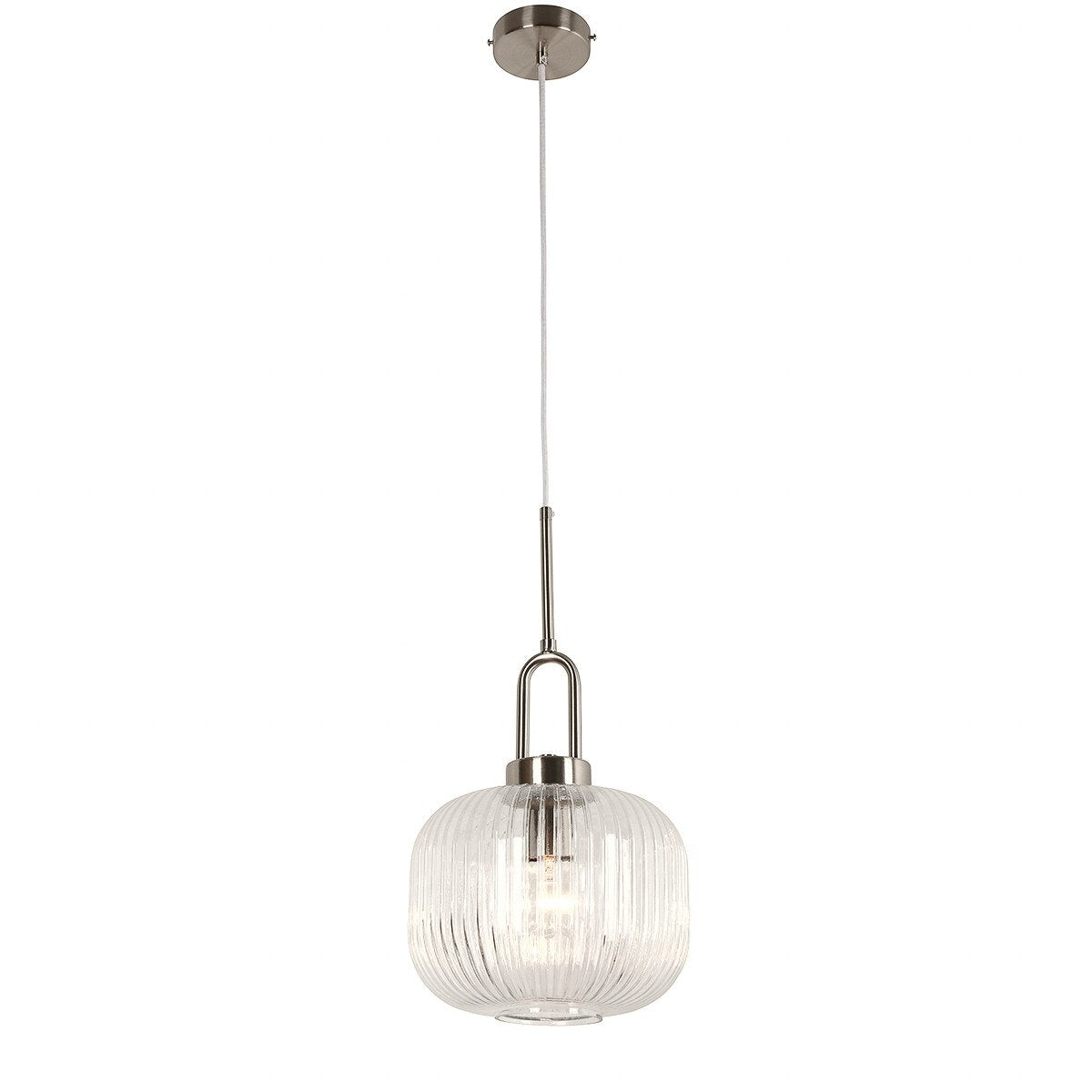 Main Pendant Light White & Brushed Nickel - 1001611