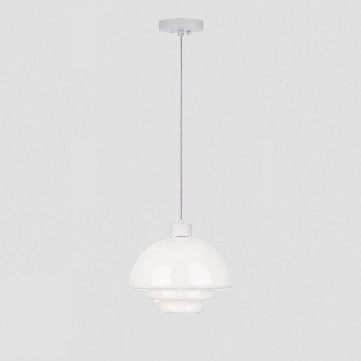 Fenwick Pendant Light White & Opal Gloss - 1001614