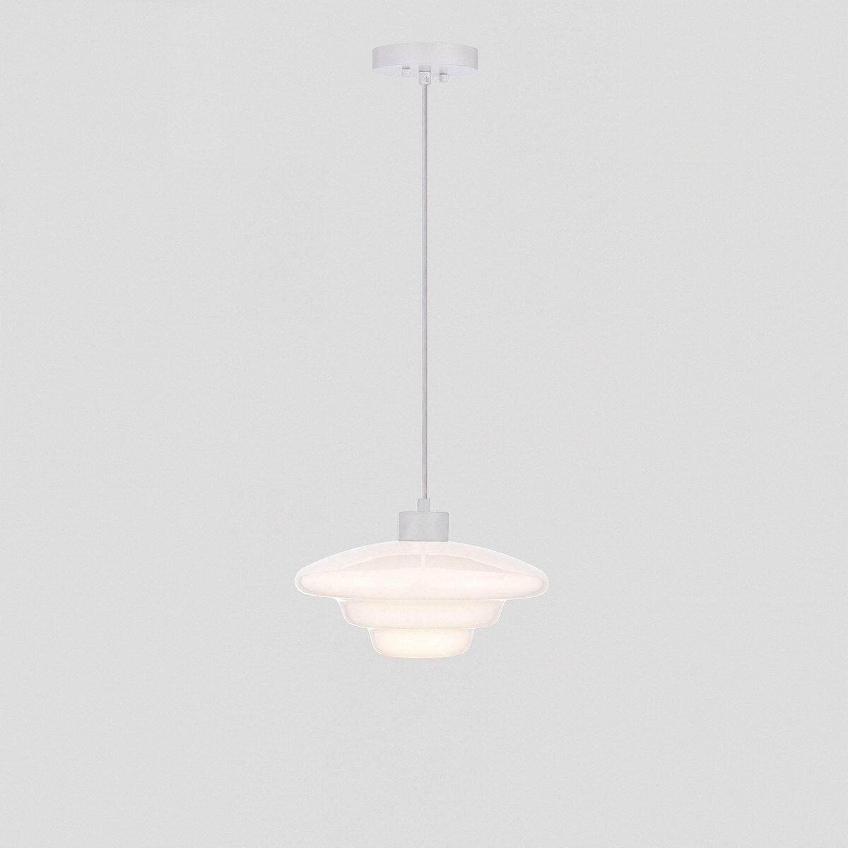 Haywood Pendant Light White & Opal Gloss - 1001618