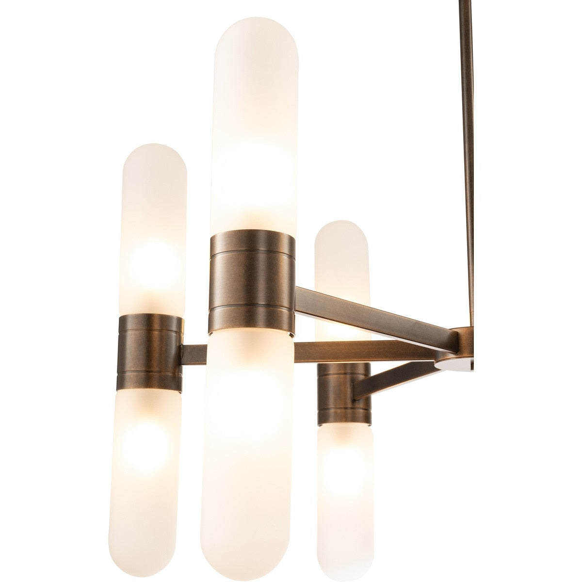 Hepburn 12 Light 6 Arm Pendant Light Antique Brass - 1001622