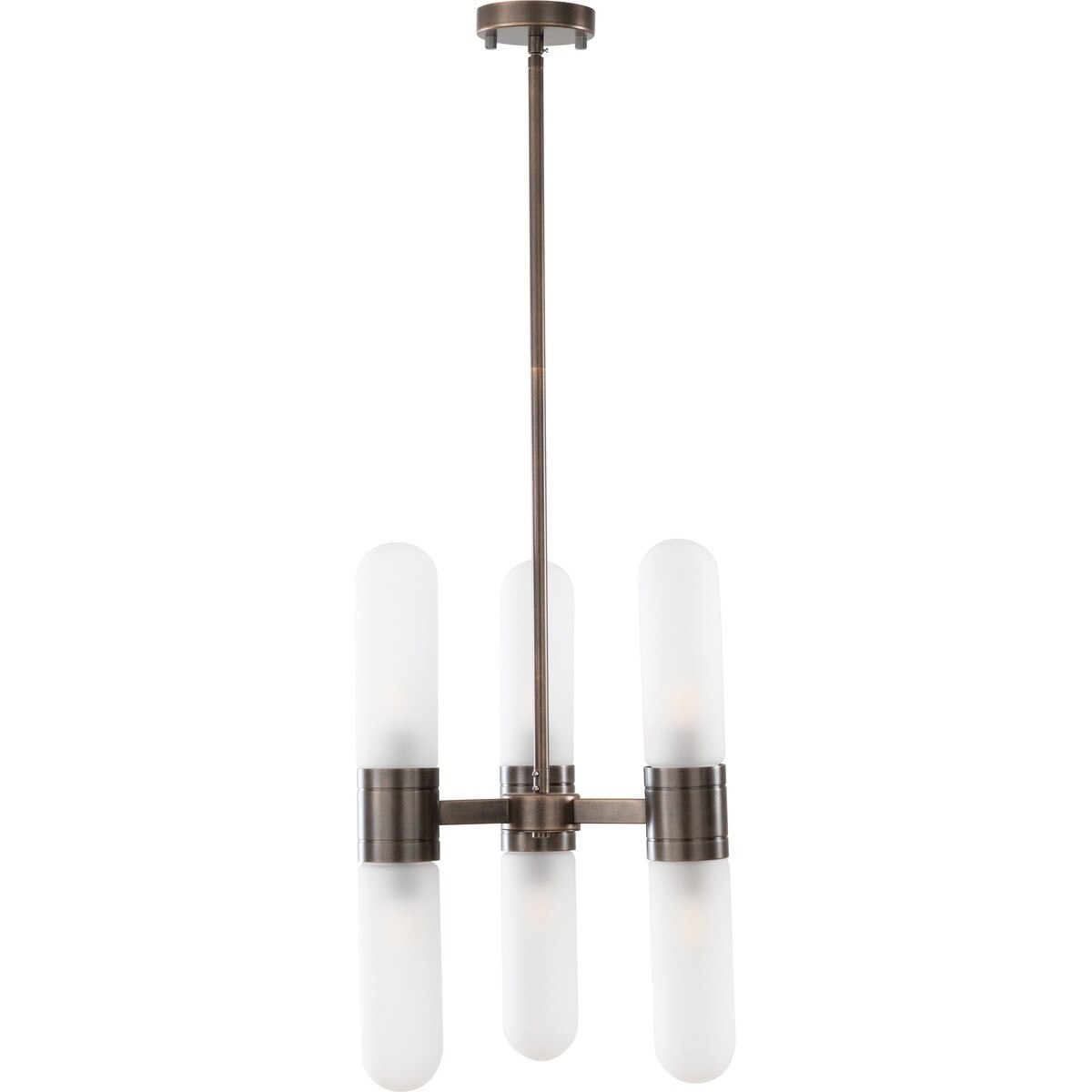 Hepburn 6 Light 3 Arm Pendant Light Antique Brass - 1001623