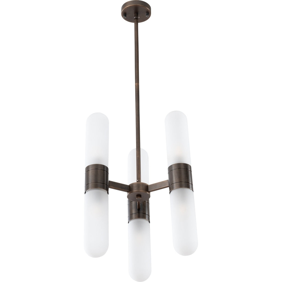 Hepburn 6 Light 3 Arm Pendant Light Antique Brass - 1001623