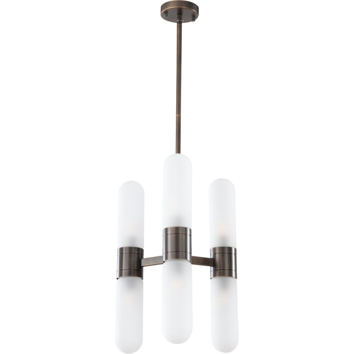 Hepburn 6 Light 3 Arm Pendant Light Antique Brass - 1001623