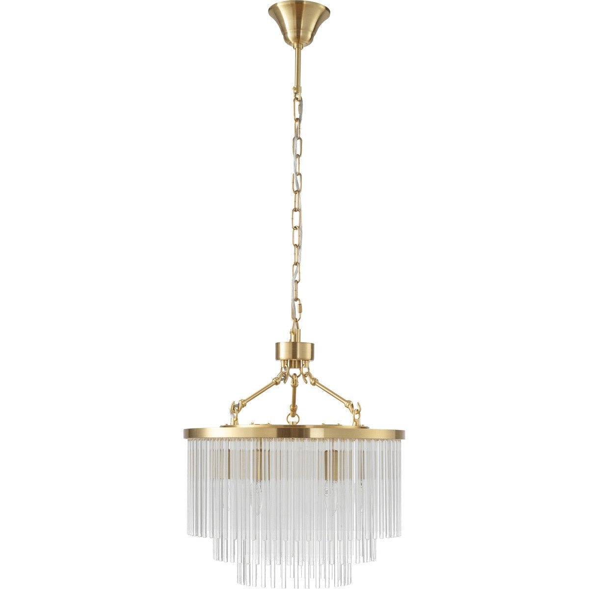 Evangeline Small 6 Light Chandelier Satin Brass - 1001627