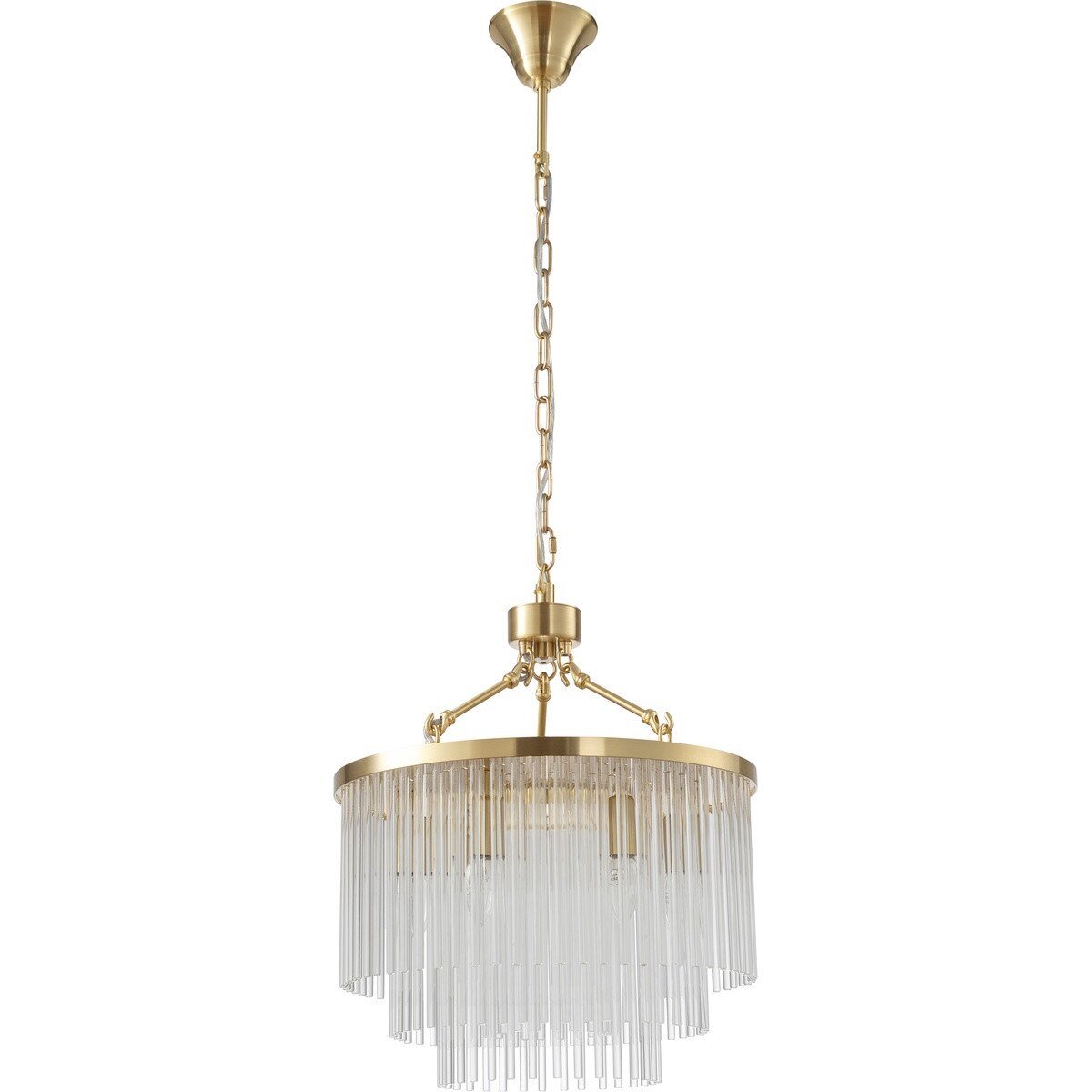Evangeline Small 6 Light Chandelier Satin Brass - 1001627