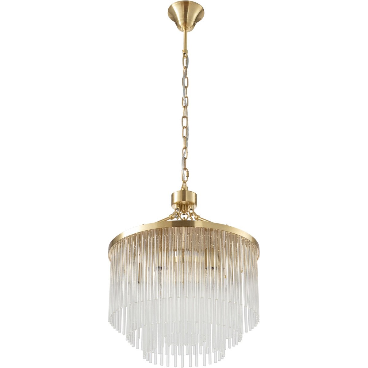 Evangeline Small 6 Light Chandelier Satin Brass - 1001627
