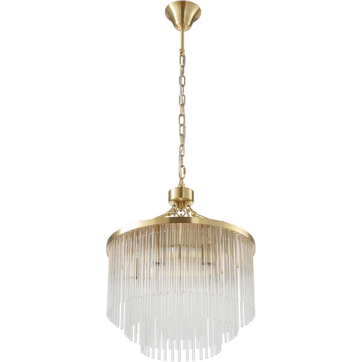 Evangeline Small 6 Light Chandelier Satin Brass - 1001627