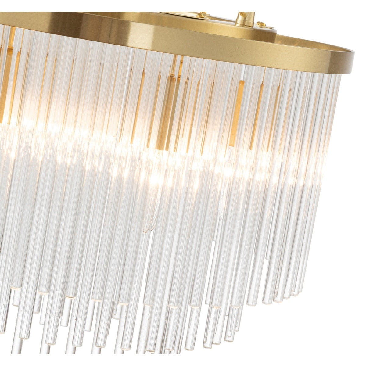 Evangeline Small 6 Light Chandelier Satin Brass - 1001627