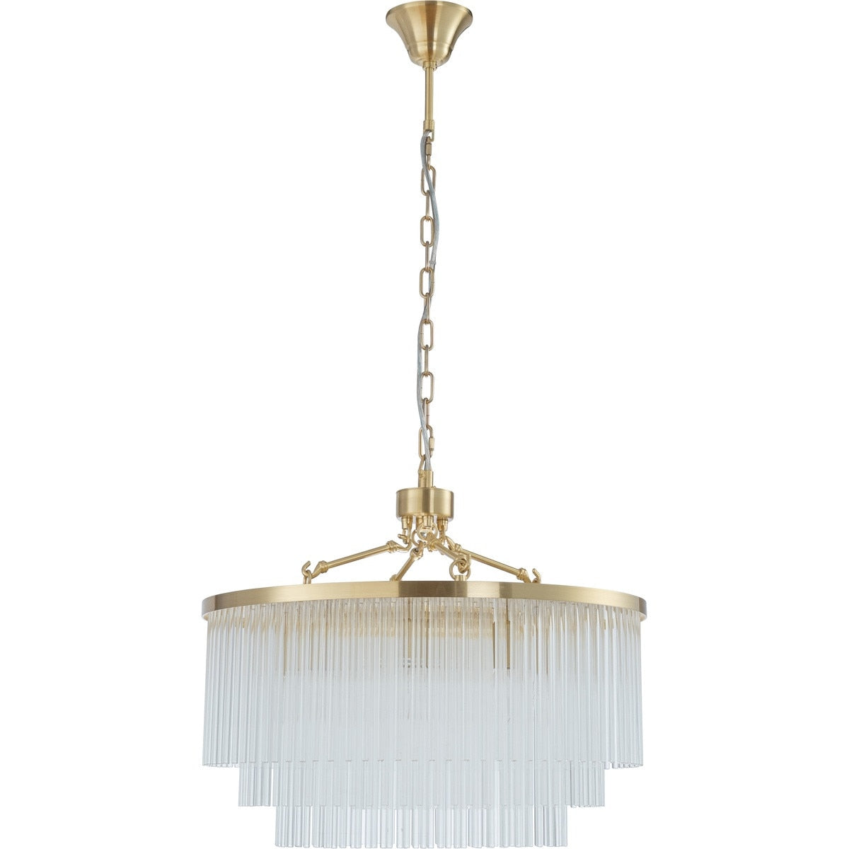 Evangeline Medium 8 Light Chandelier Satin Brass - 1001628