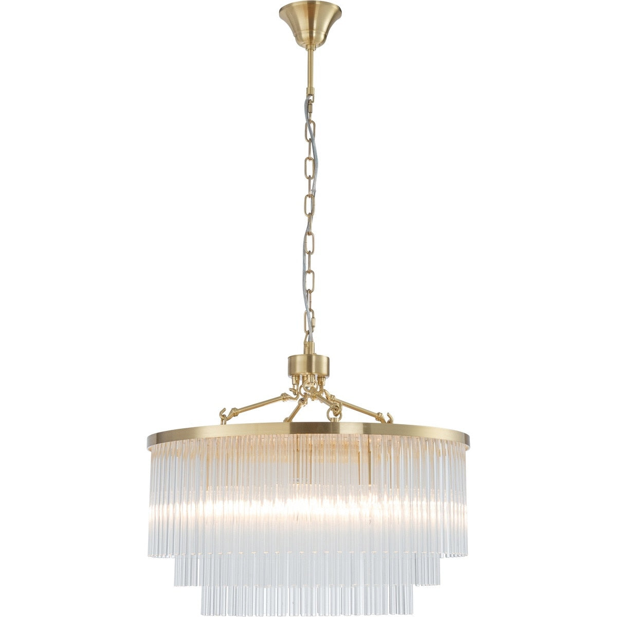 Evangeline Medium 8 Light Chandelier Satin Brass - 1001628