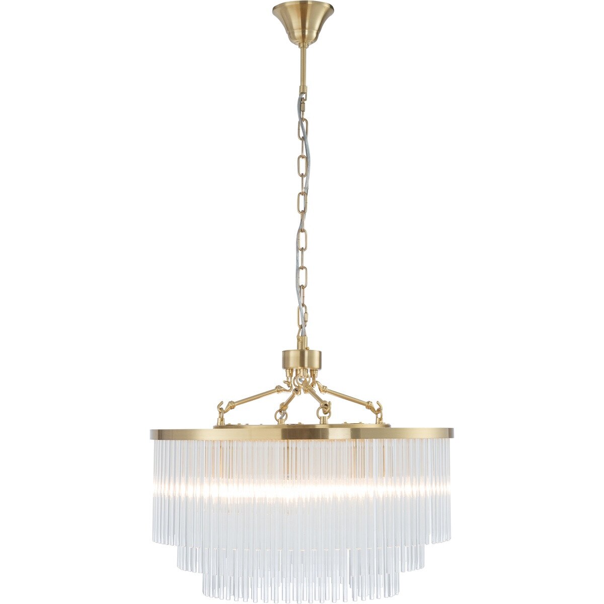 Evangeline Medium 8 Light Chandelier Satin Brass - 1001628