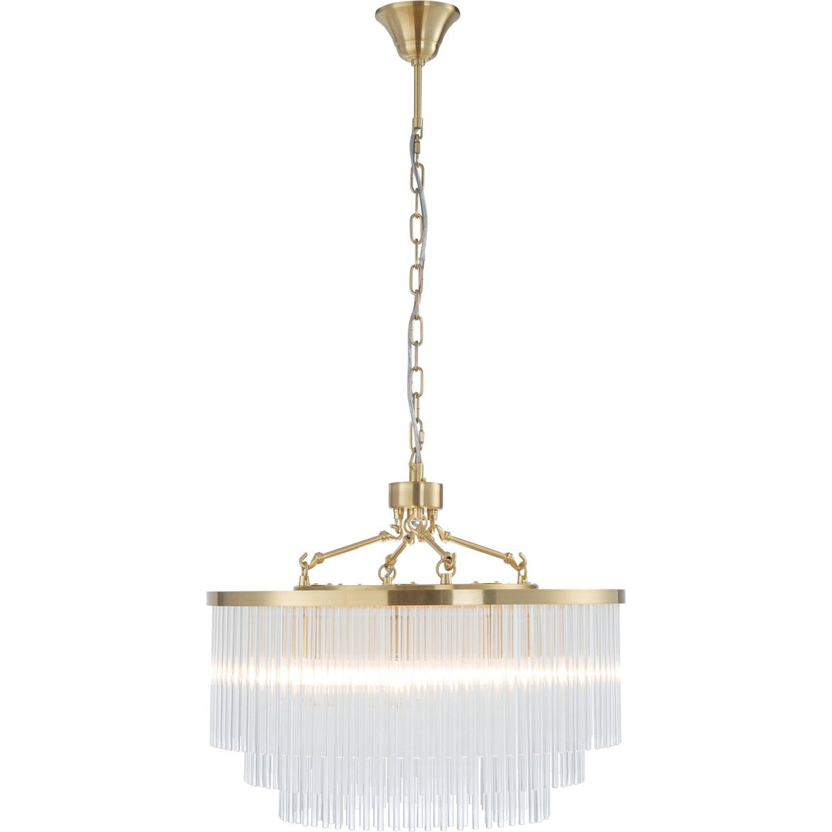 Evangeline Medium 8 Light Chandelier Satin Brass - 1001628