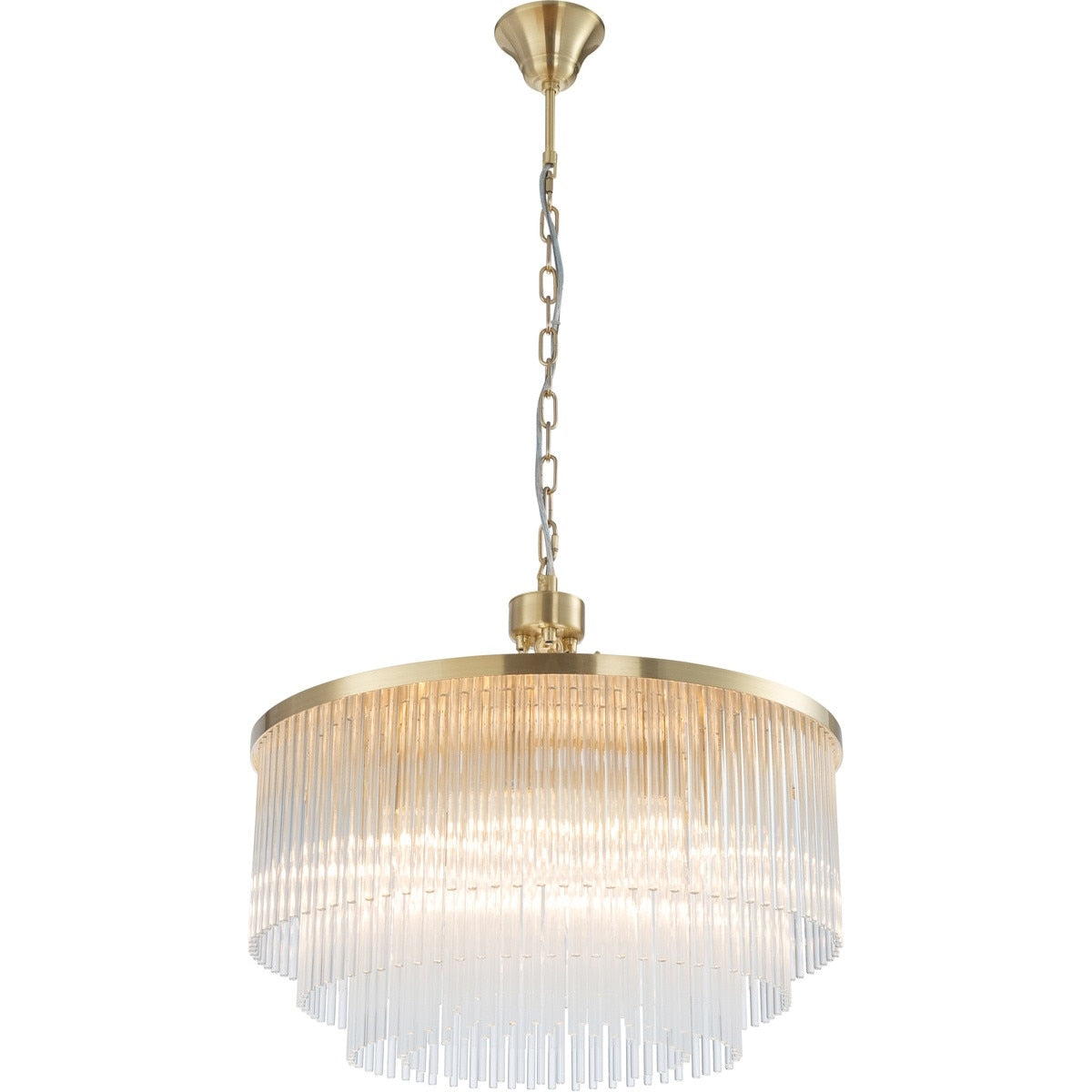 Evangeline Medium 8 Light Chandelier Satin Brass - 1001628