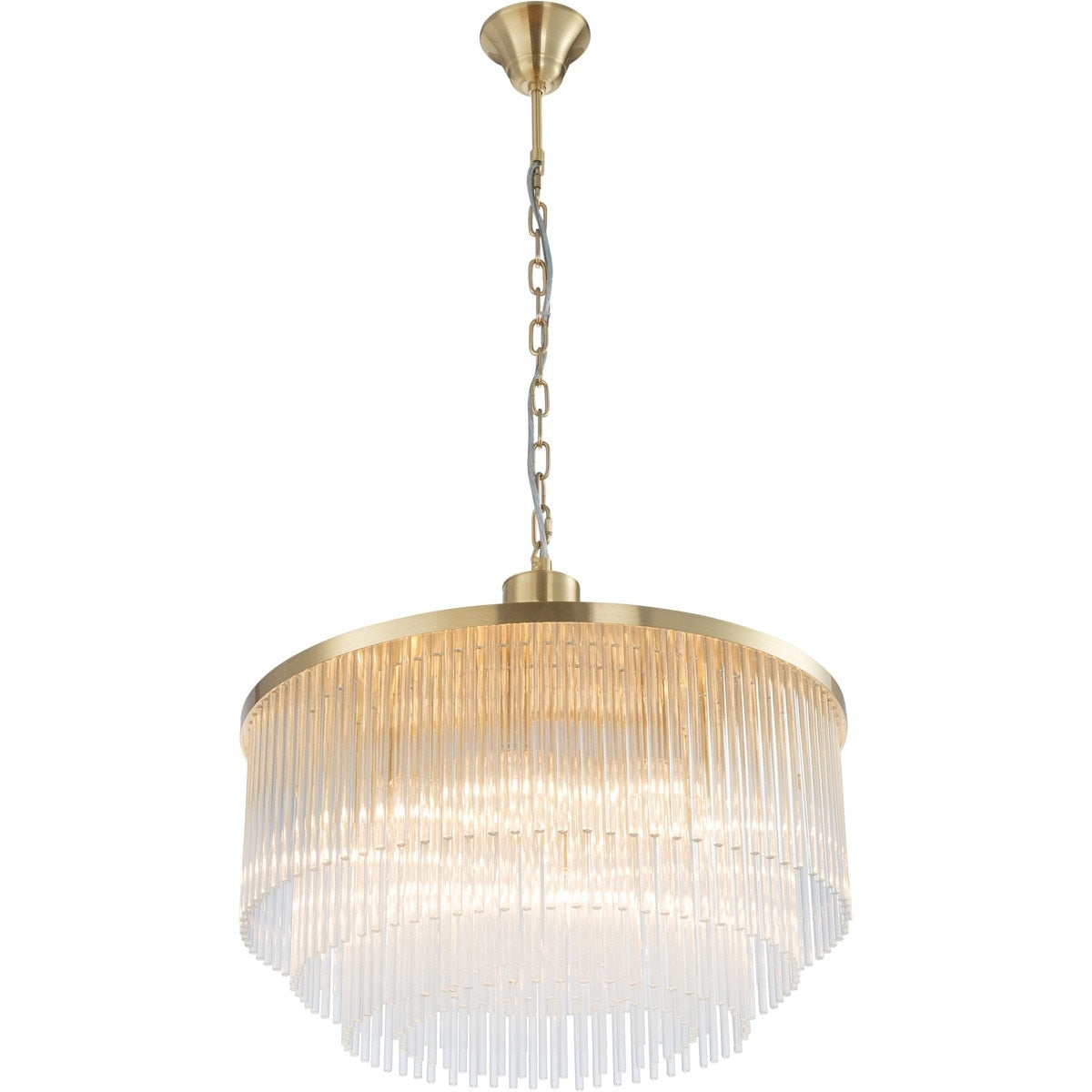 Evangeline Medium 8 Light Chandelier Satin Brass - 1001628