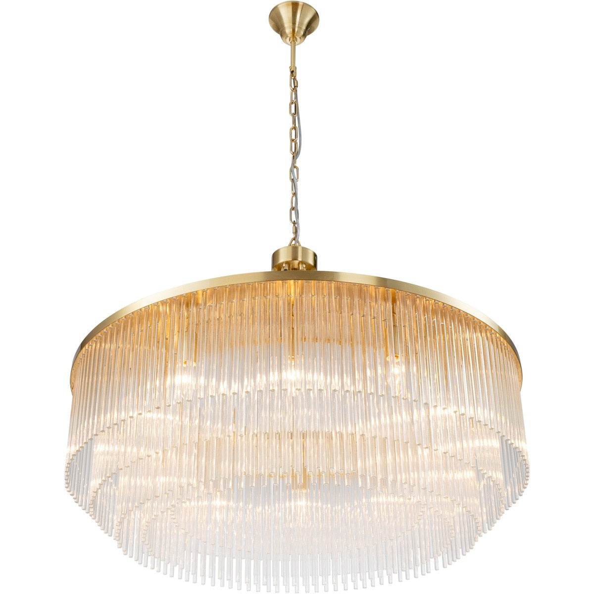 Evangeline Large 12 Light Chandelier Satin Brass - 1001629