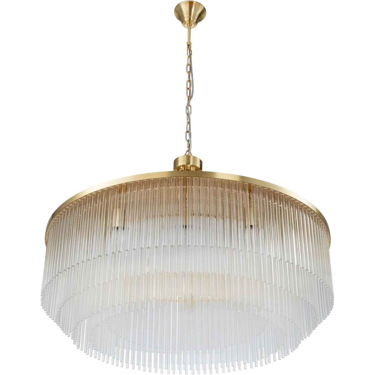 Evangeline Large 12 Light Chandelier Satin Brass - 1001629