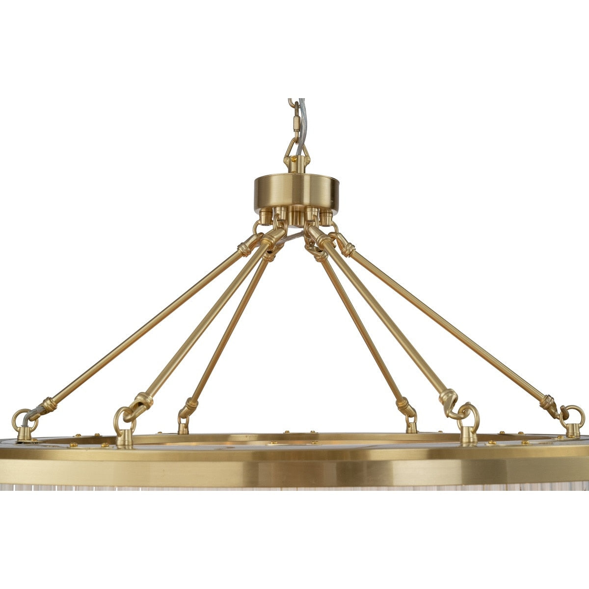 Evangeline Large 12 Light Chandelier Satin Brass - 1001629