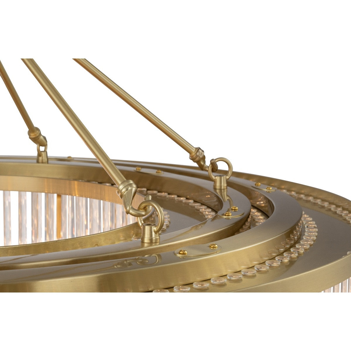 Evangeline Large 12 Light Chandelier Satin Brass - 1001629