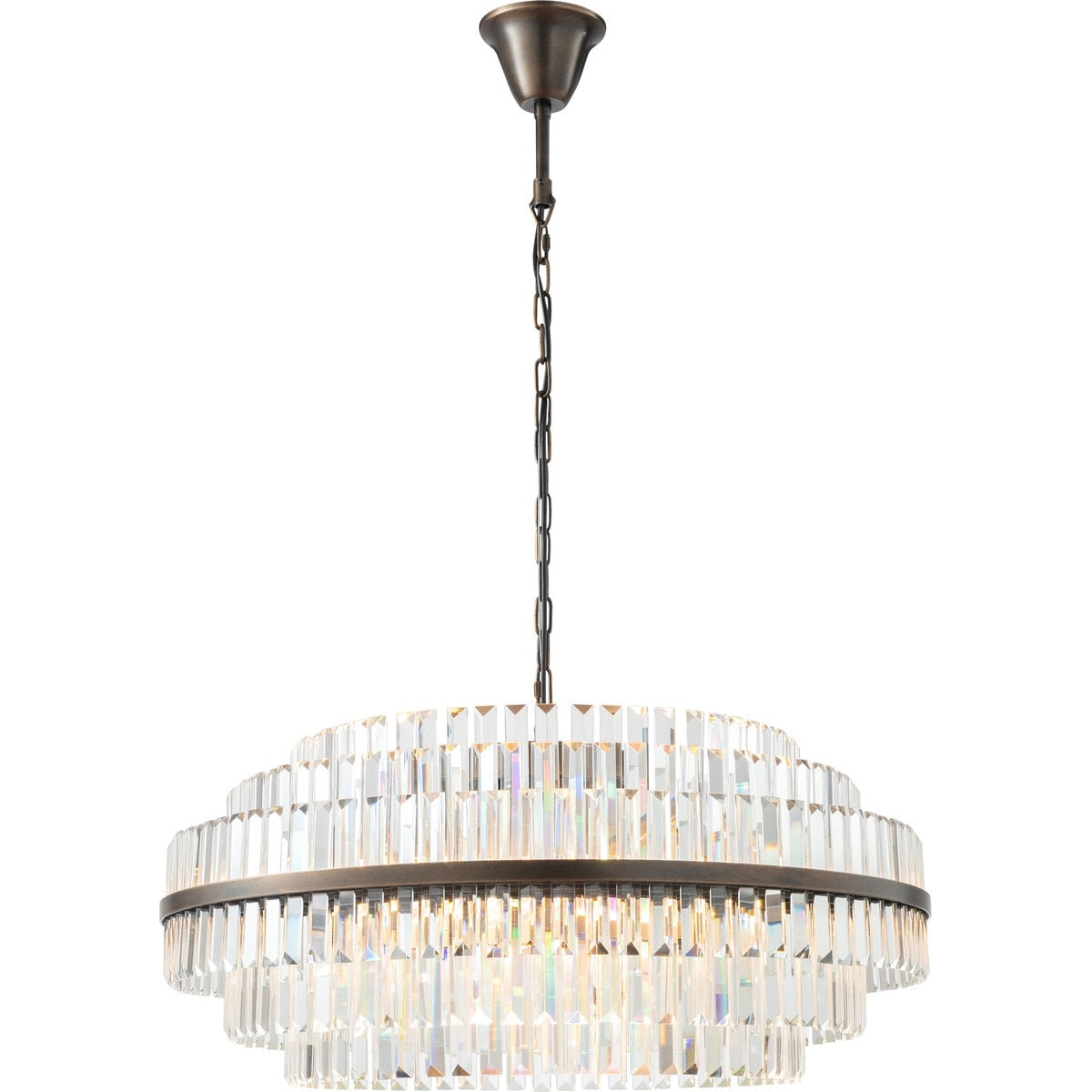 Evelyn Large 10 Light Chandelier Antique Brass - 1001631
