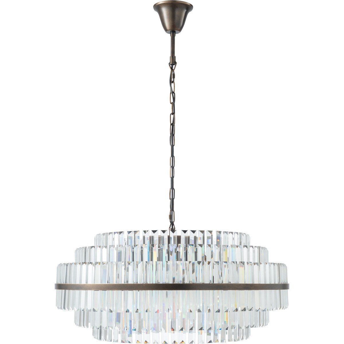Evelyn Large 10 Light Chandelier Antique Brass - 1001631