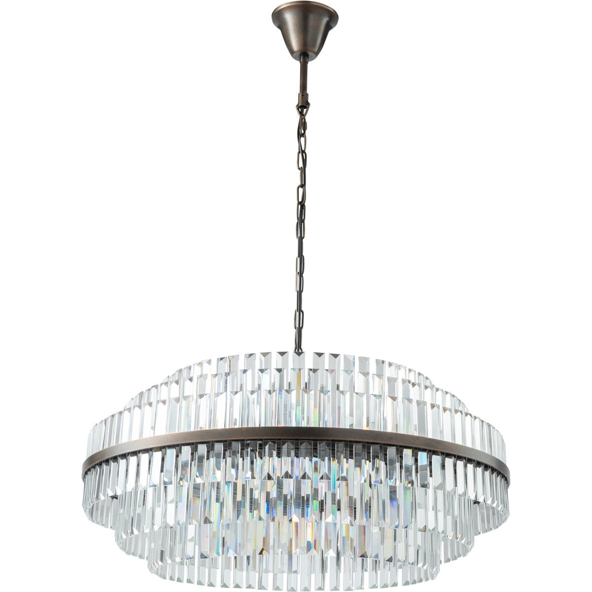 Evelyn Large 10 Light Chandelier Antique Brass - 1001631