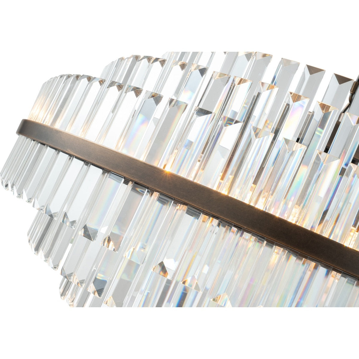 Evelyn Large 10 Light Chandelier Antique Brass - 1001631