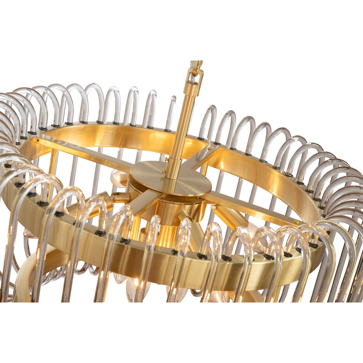Collete 6 Light 1 Tier Chandelier Satin Brass - 1001632