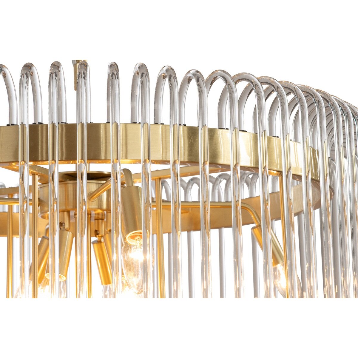 Collete 13 Light 2 Tier Chandelier Satin Brass - 1001634