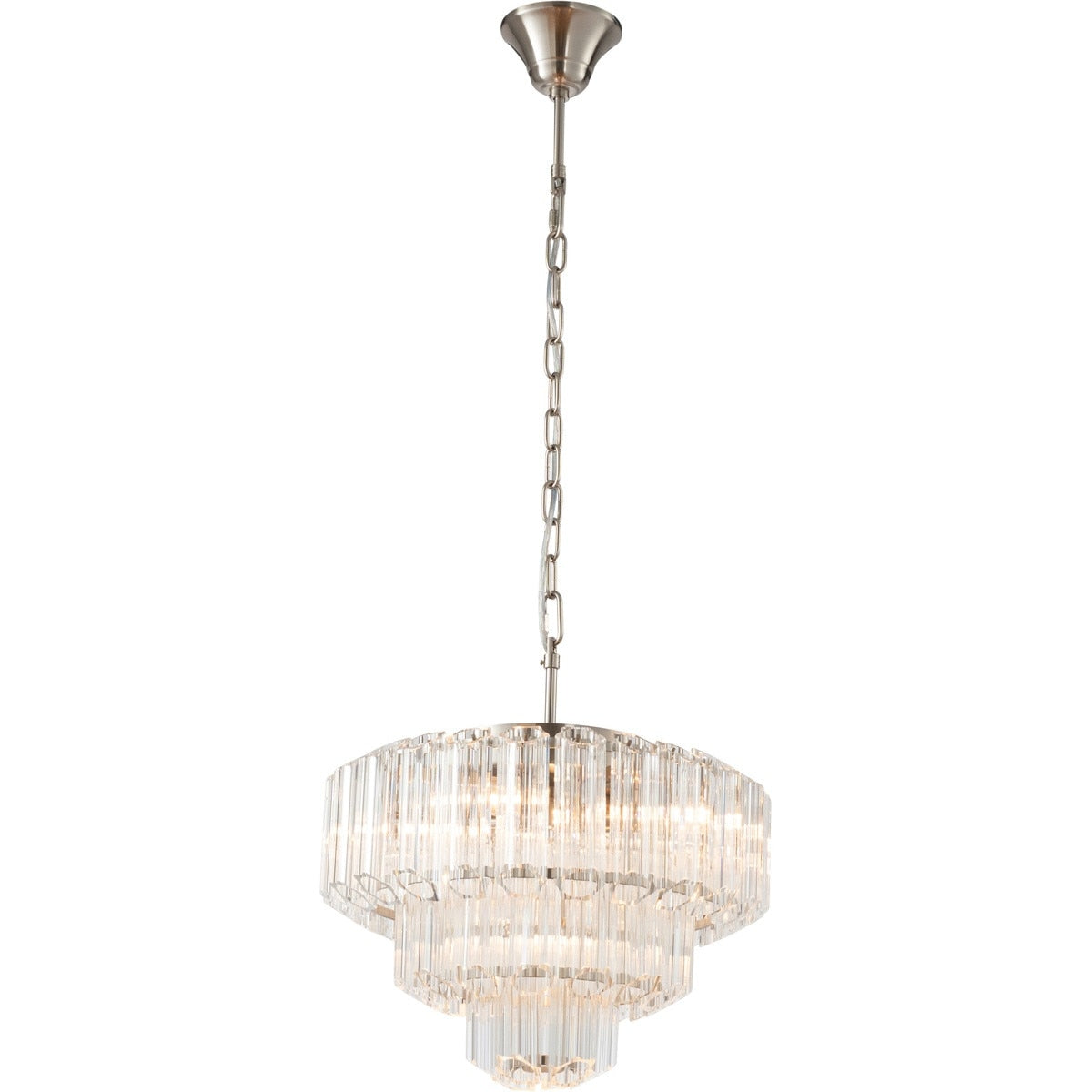 Calista Medium 5 Light 3 Tier Chandelier Brushed Nickel - 1001636