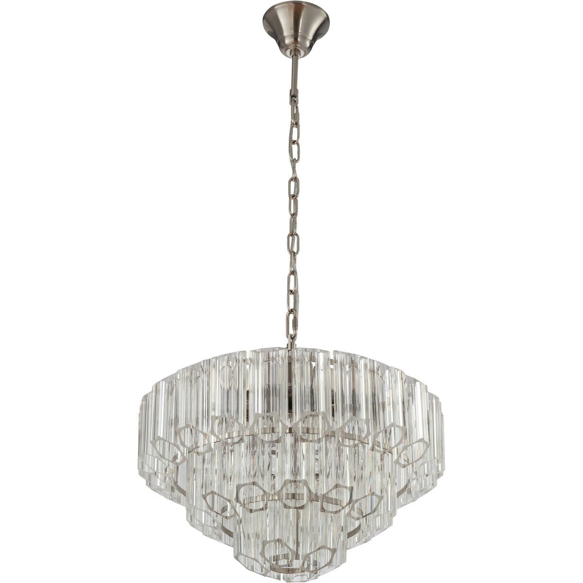Calista Large 7 Light 3 Tier Chandelier Brushed Nickel - 1001637